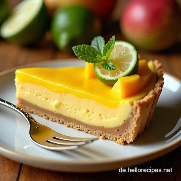 Mango Key Lime Pie Ein Hauch von Karibik presentation