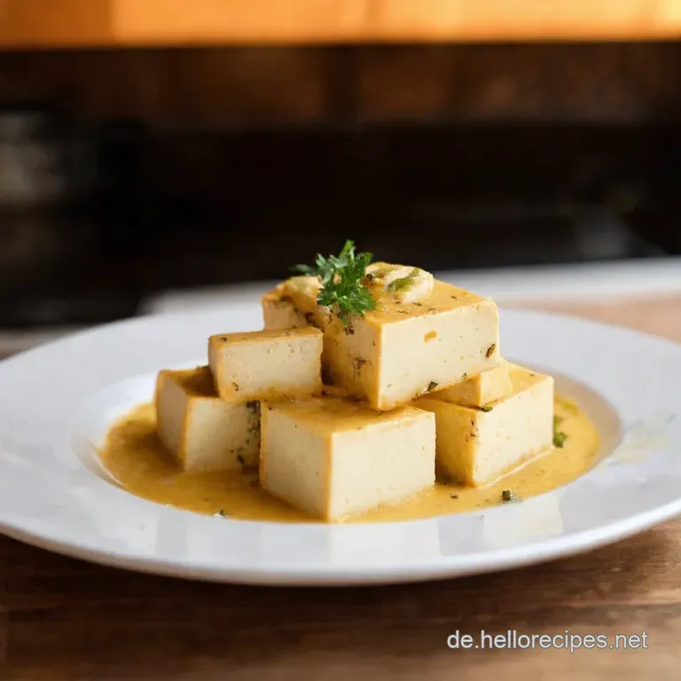 Marinierter R&auml;uchertofu presentation