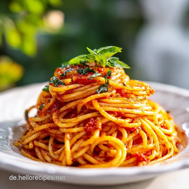 M&ouml;rder-Spaghetti: Ger&ouml;stet in der Pfanne