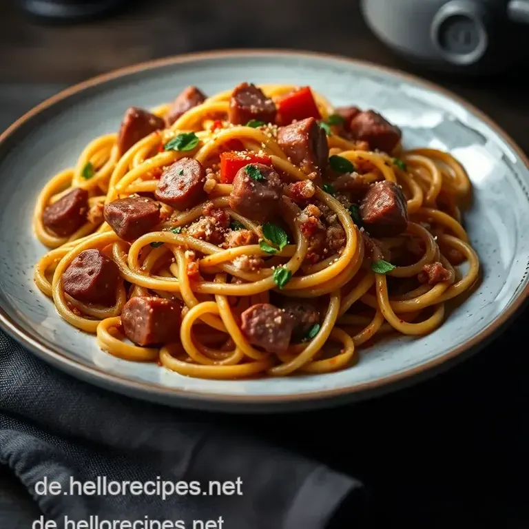 Nudelsalat mit Fleischwurst – Der Einfache Klassiker presentation