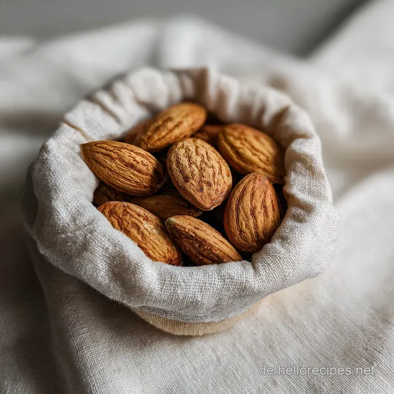 Triangular nussecken slices artfully arranged on a white plate, dusted with powdered sugar.