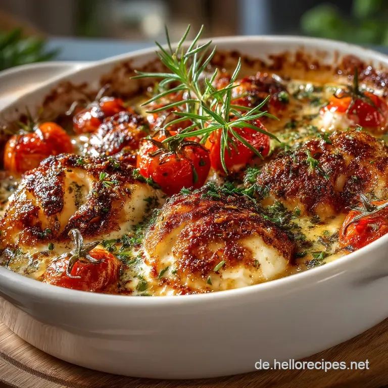 Herzhafter Feierabendofenk&auml;se Mit Mediterranem R&ouml;hrgem&uuml;se presentation