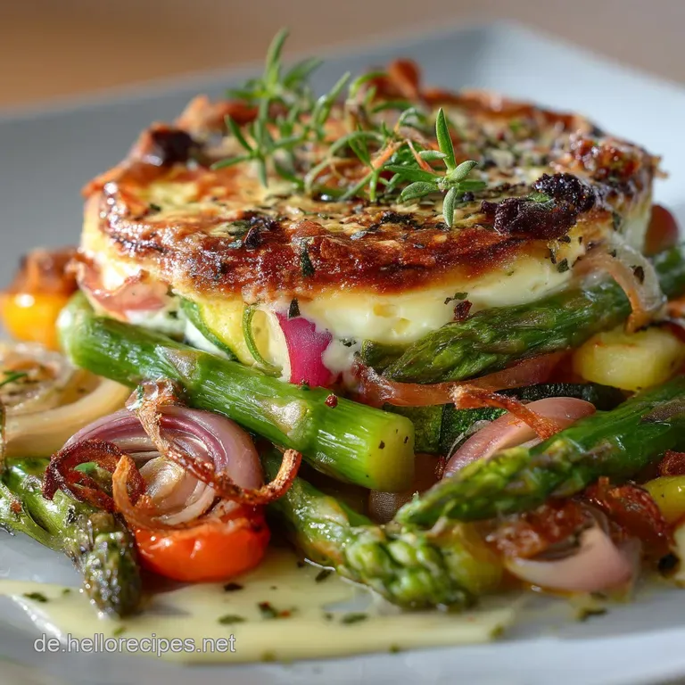 Herzhafter FeierabendOfenkäse mit mediterranem Röhrgemüse