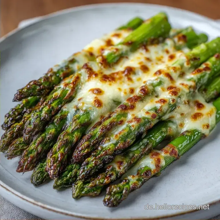 Ofenspargel mit K&auml;se: Vegetarisch und Knusprig
