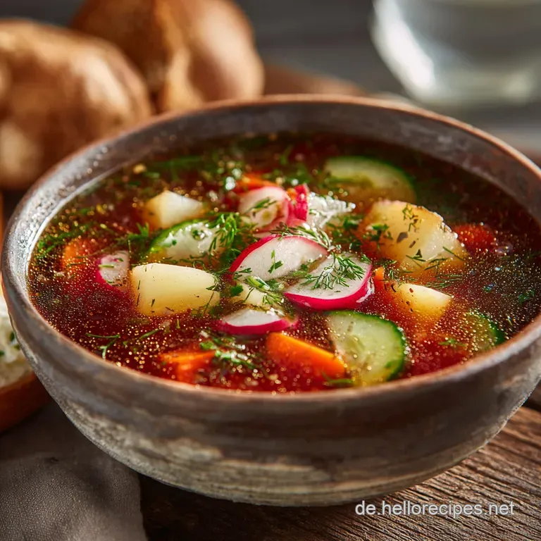 Kalte Okroschka Suppe: Eiskalt Und Herzhaft Der Beste Sommer-Hit presentation