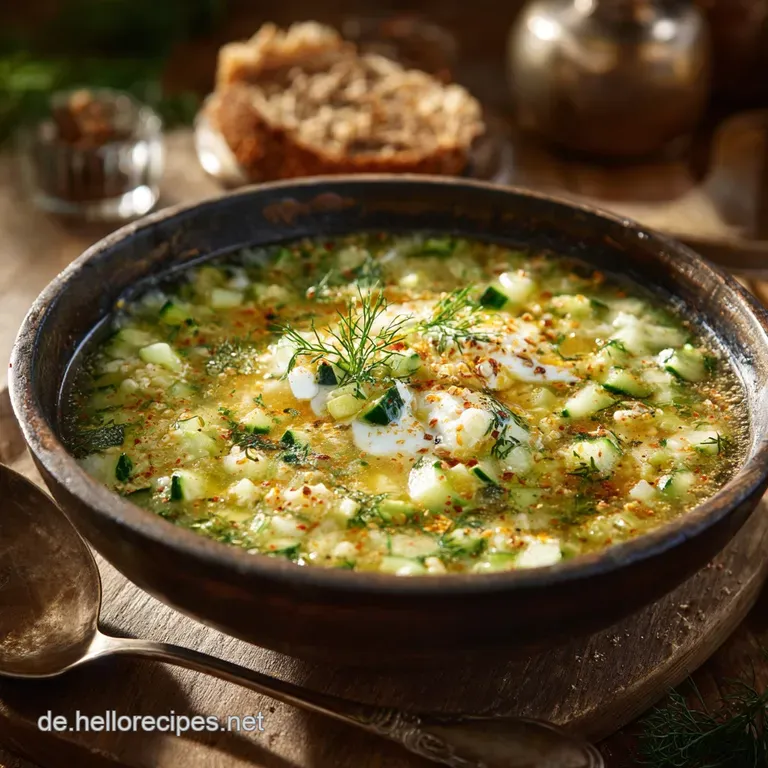 Kalte Okroschka Suppe: Eiskalt und herzhaft Der beste Sommer-Hit