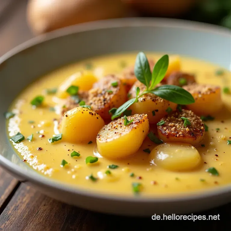 Die beste Rheinische Kartoffelsuppe Cremig einfach Rezept