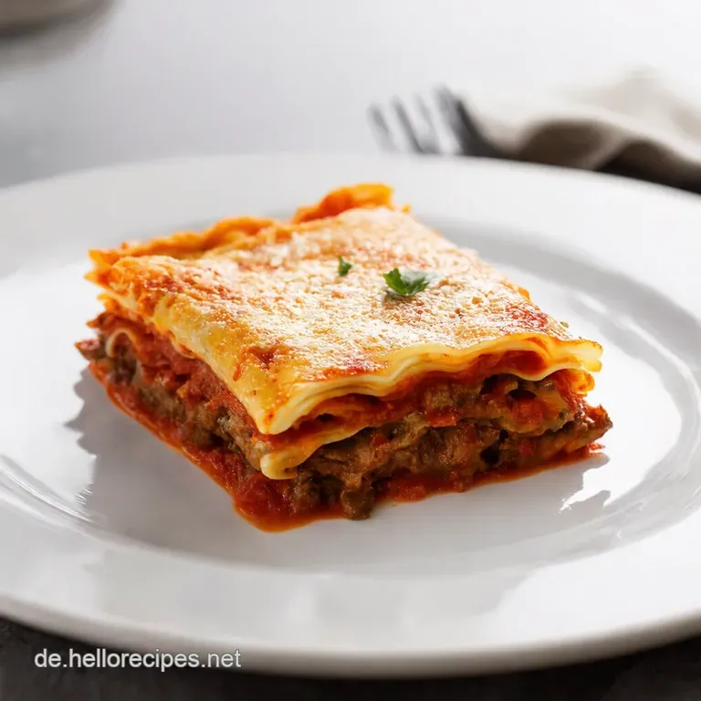 Einfache Lasagne mit Hackfleisch Omas Rezept für jeden Tag