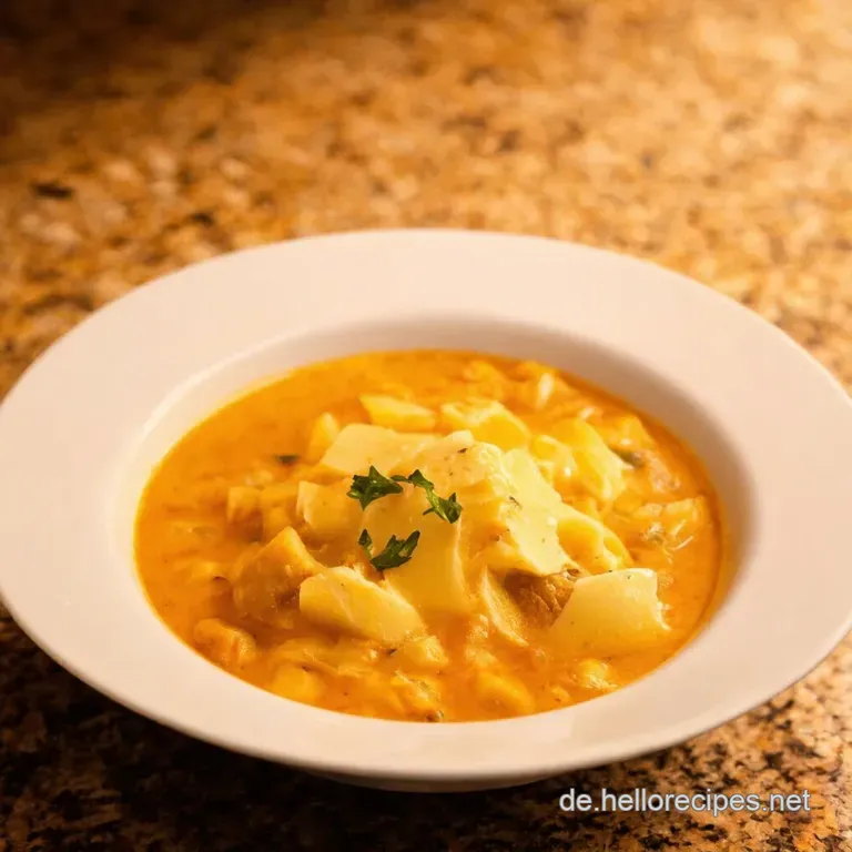 Omas K&auml;seschinkenchowder presentation