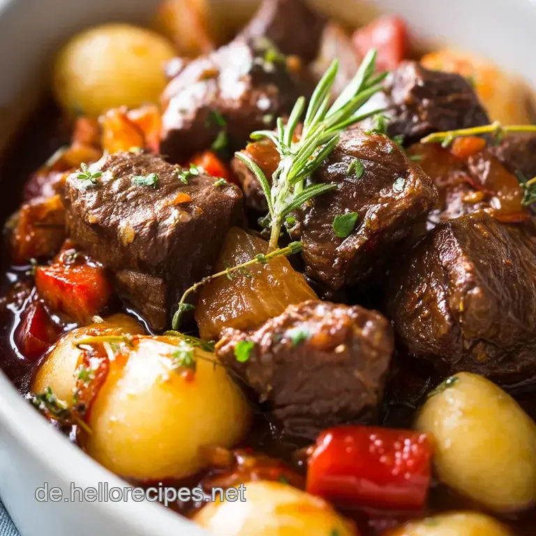 Omas Rinderbäckchen: Schmorgericht mit Herz presentation