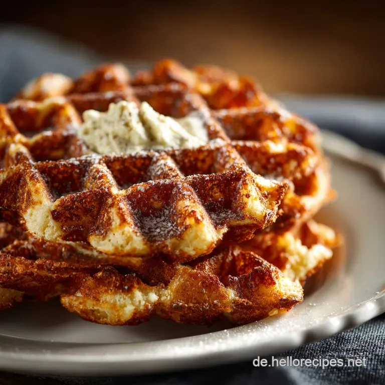 Waffeln Backen: Omas Goldene Sahne-Waffeln Das Einfache Grundrezept presentation