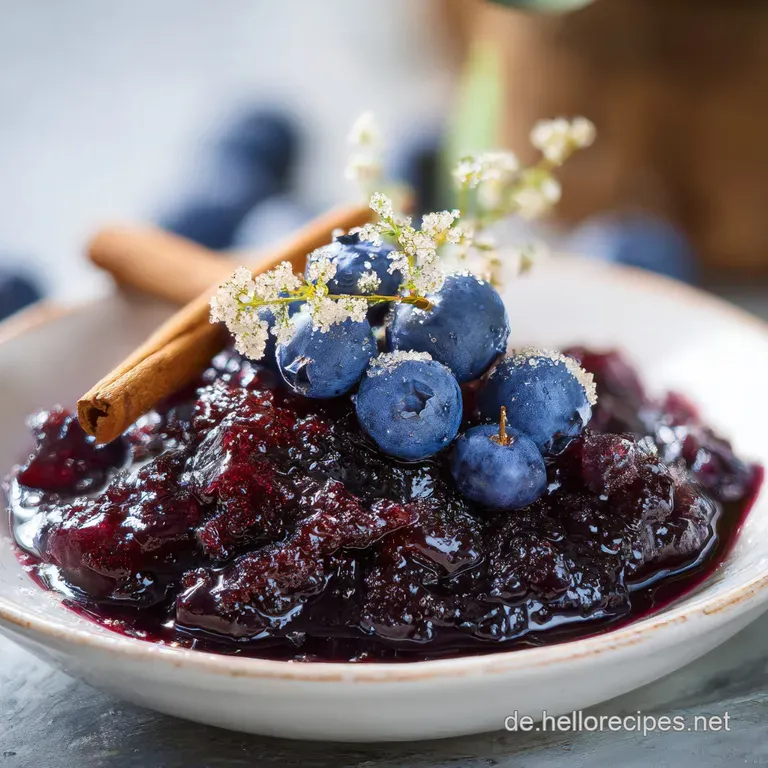 A spoonful of deep amber plum jam glistening on a rustic wooden spoon, hints of cinnamon and sugar visible within the fruit.