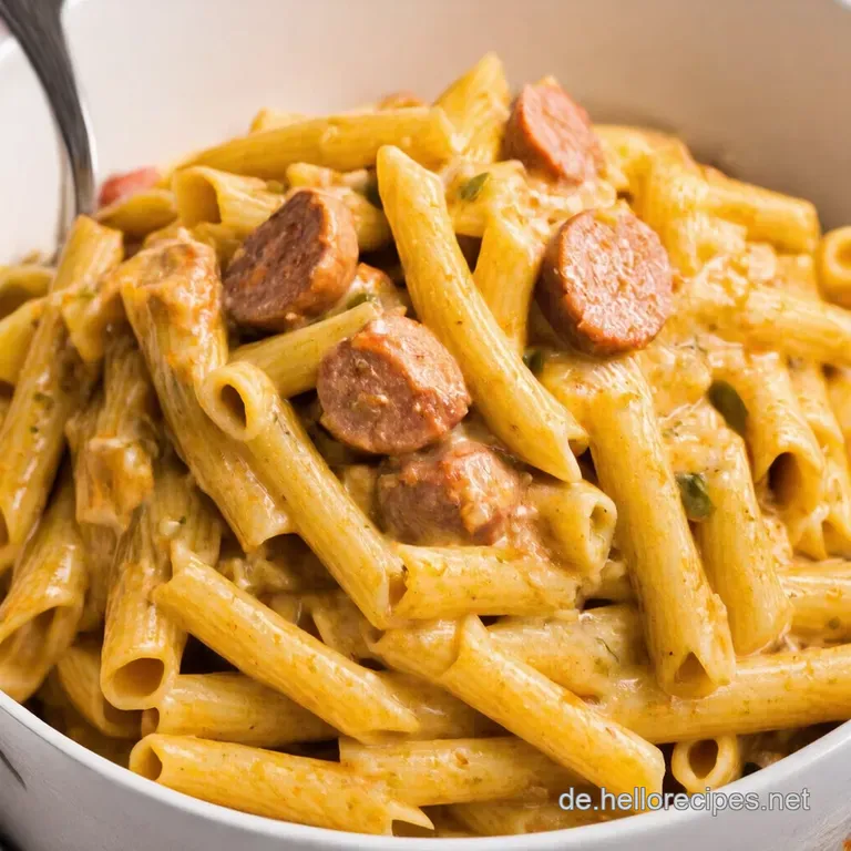 One Pot Creamy Cajun Sausage Pasta