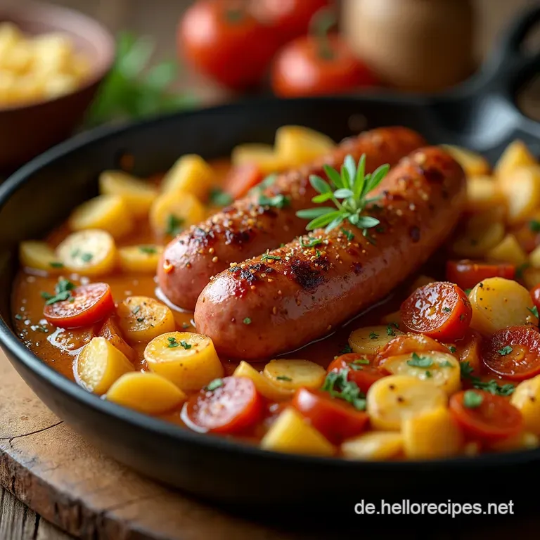 Onepan Kielbasa Und Kartoffelpfanne presentation