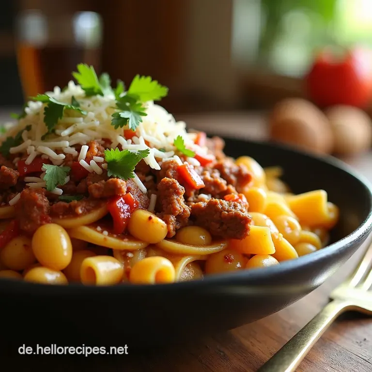 Onepot Beef Taco Pasta Fiesta Aus Dem Topf presentation