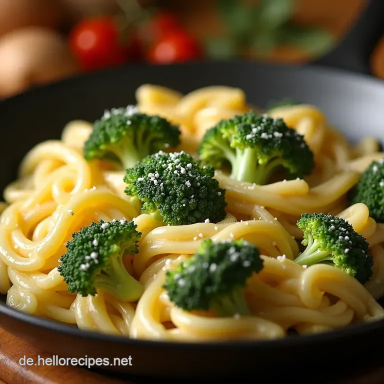 Onepot H&auml;hnchen Broccoli Alfredo Der Feierabendhit presentation