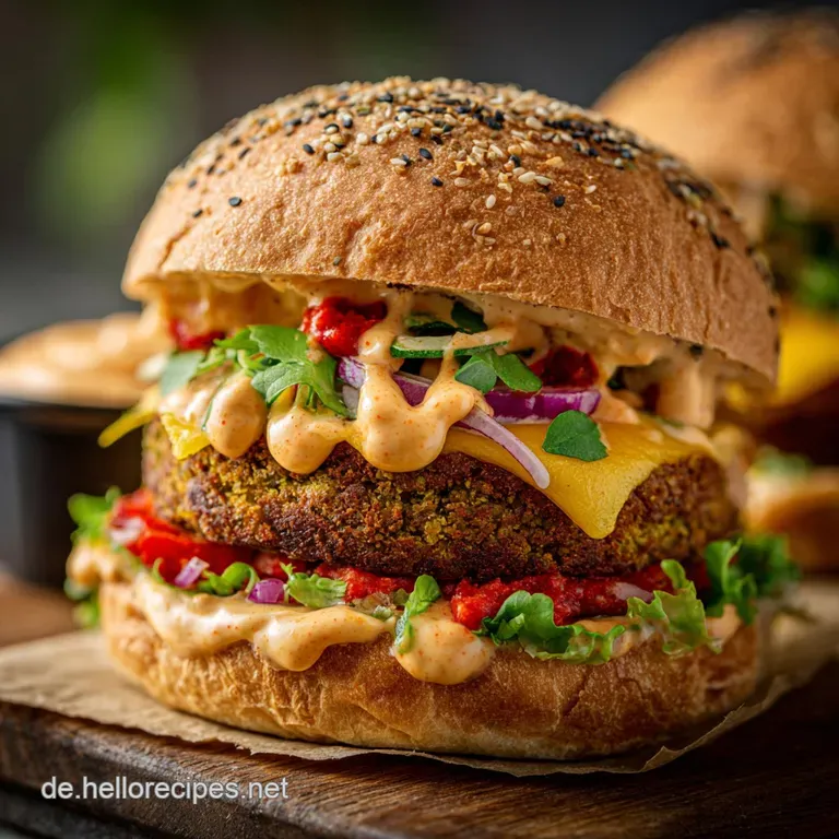 Orientalischer BigMac Der vegane FalafelDoppeldecker