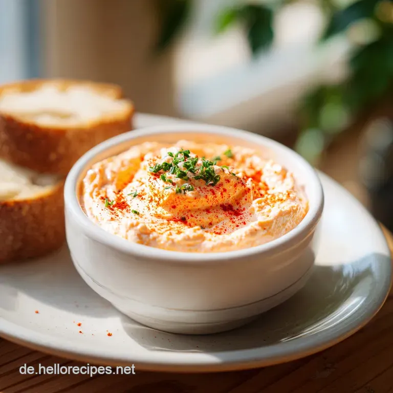 Paprika-Frischk&auml;se-Dip mit Feta