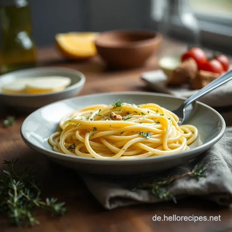 Pasta Aglio e Olio: Italienische Knoblauch-Pasta für Genießer presentation
