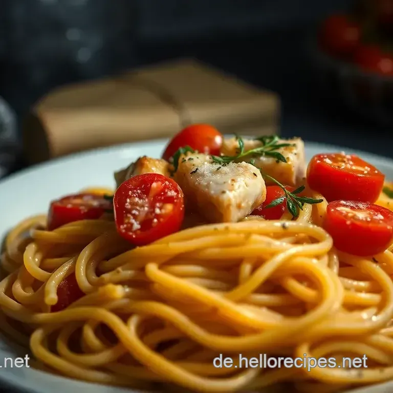 Pasta mit Thunfisch und mediterranen Aromen