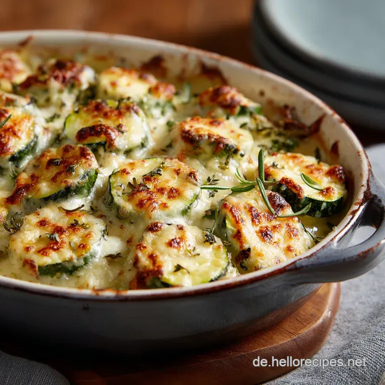 Zucchini Auflauf mit Käse Das beste cremige Rezept für Jedermann