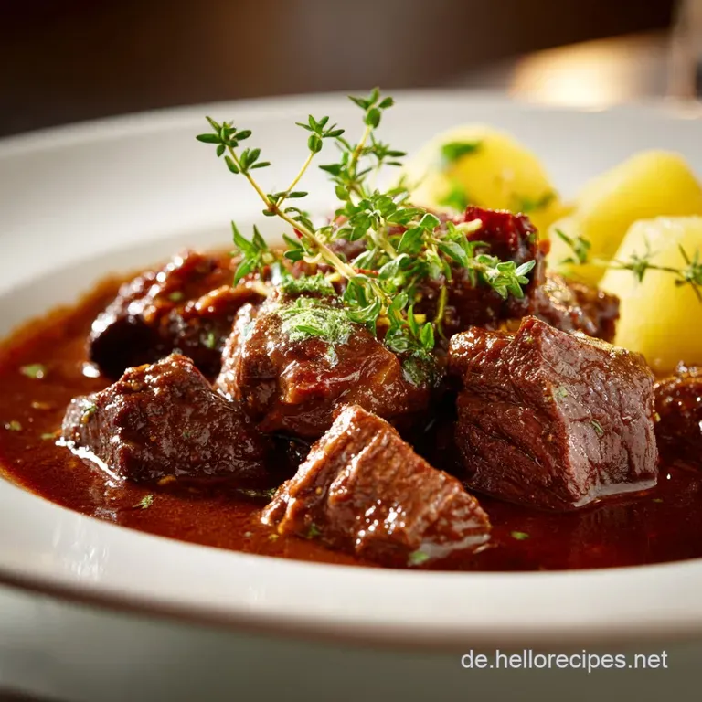 Rindergulasch: Das Perfekte Schmorgericht Zart Wie Butter presentation