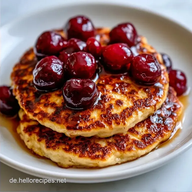 Pfannkuchen mit Kirschen in 30 Minuten