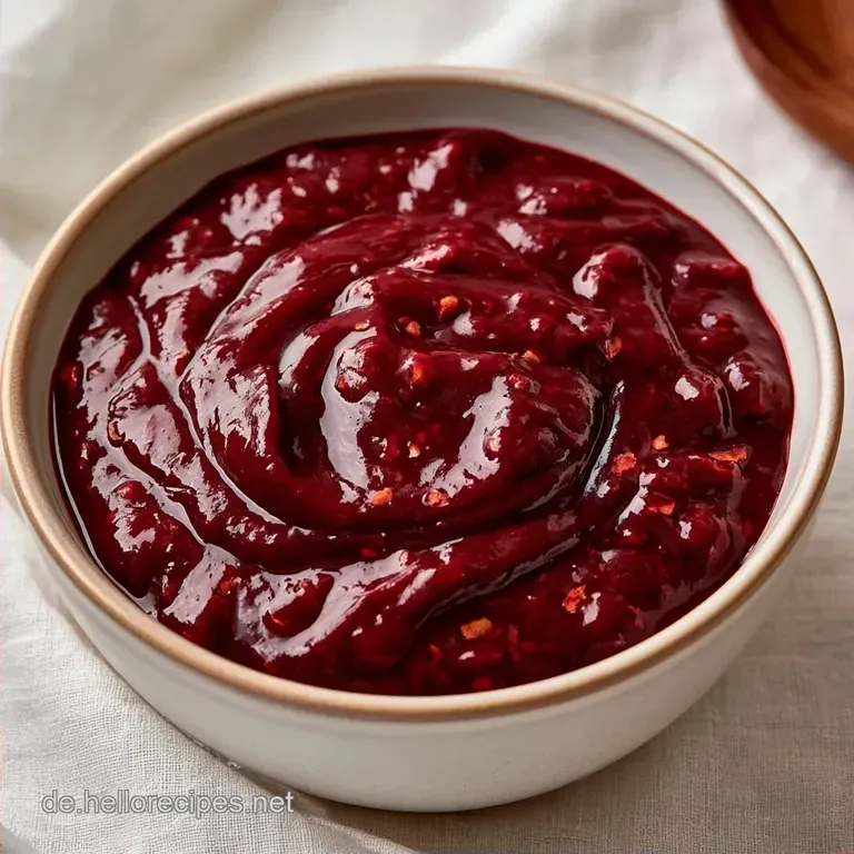 Pikante Zwetschgensauce mit Chiliflocken