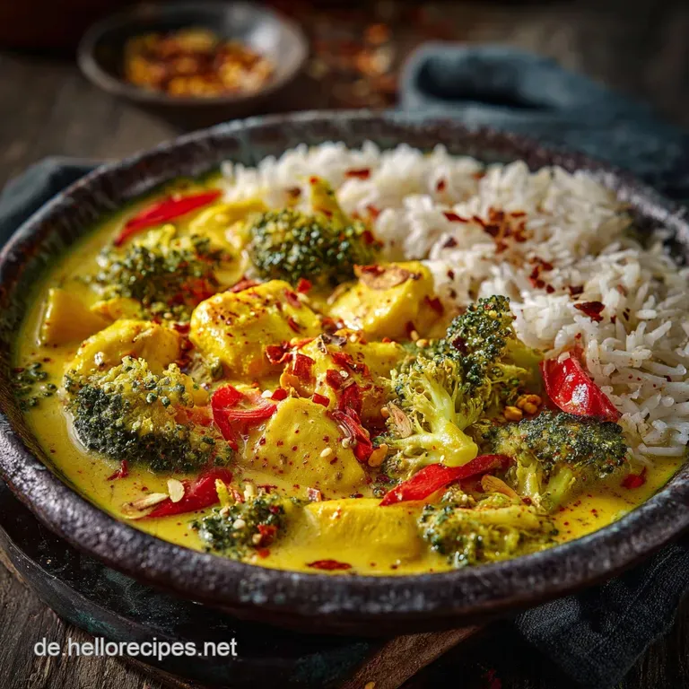 Putencurry mit Brokkoli und Reis: Der schnelle aromatische Feierabend-Klassiker