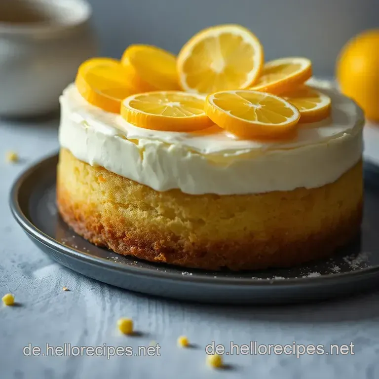 Quark-Zitronen Kuchen – Ein himmlisch leichter Genuss presentation