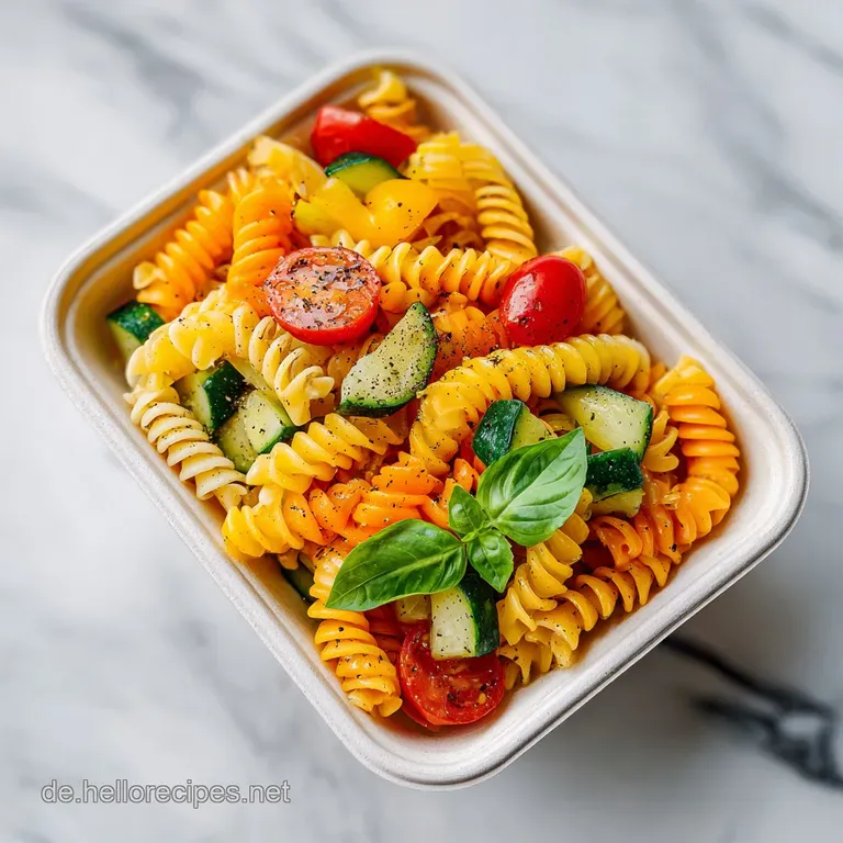 Regenbogen-Pasta-Box f&uuml;r Kinder