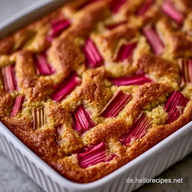 Ein goldgelbes Kuchenst&uuml;ck auf wei&szlig;em Porzellan, garniert mit einer Beere und cremiger Sahne vor hellem Hintergrund.