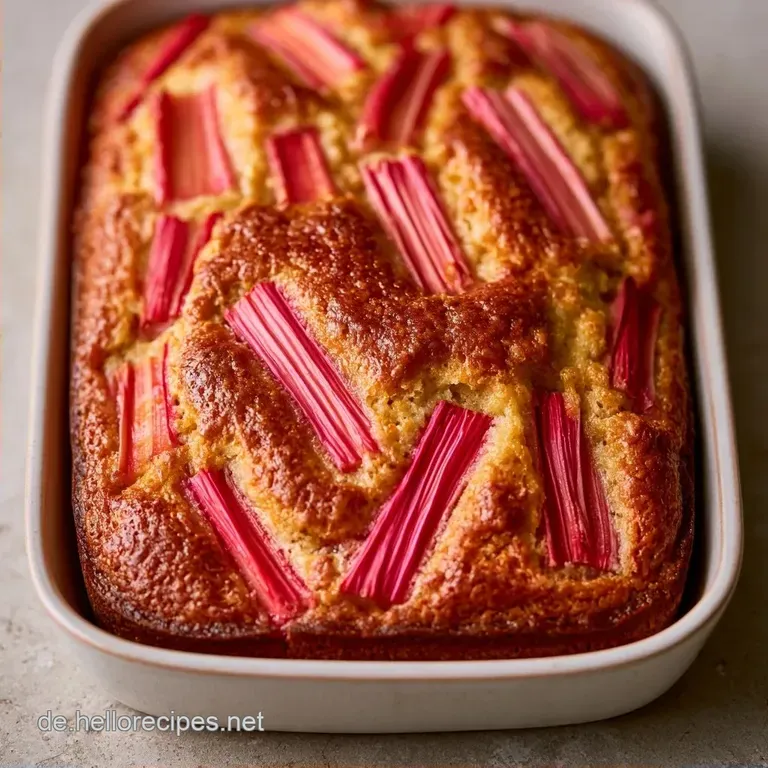 Rhabarberkuchen vom Blech: Saftig und Frisch