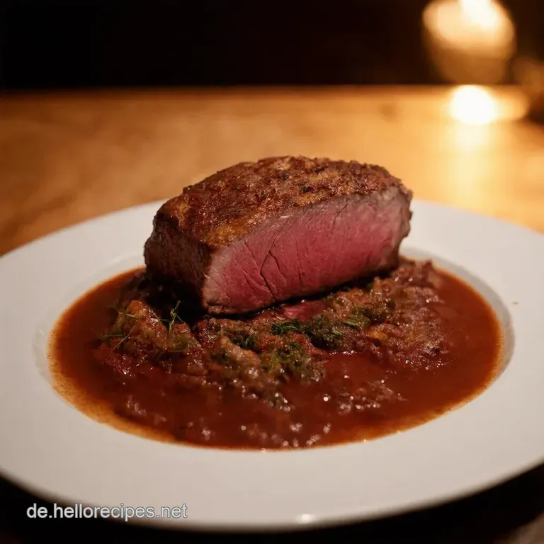 Rinderfilet Braten Zartrosa Perfektion F&uuml;r Feinschmecker presentation
