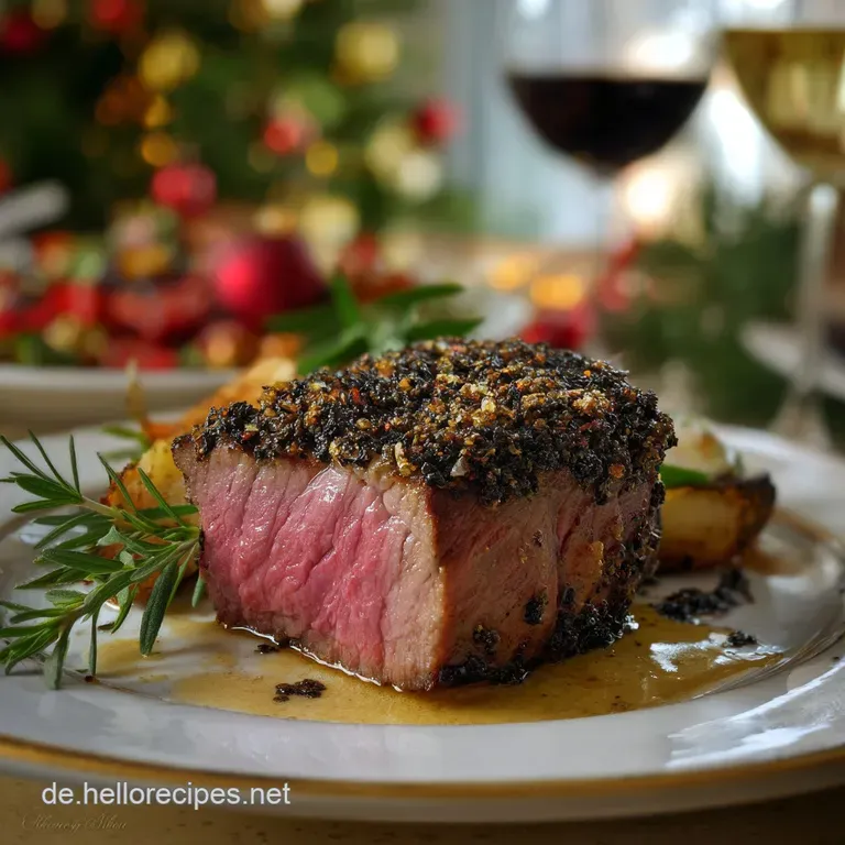 Festliches Rinderfilet Hauptgang mit Tr&uuml;ssel