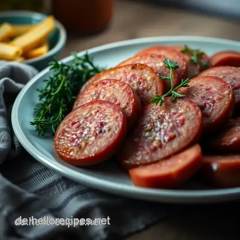 Russische Wurst – Hausgemachte Wurstspezialität mit russischem Flair presentation