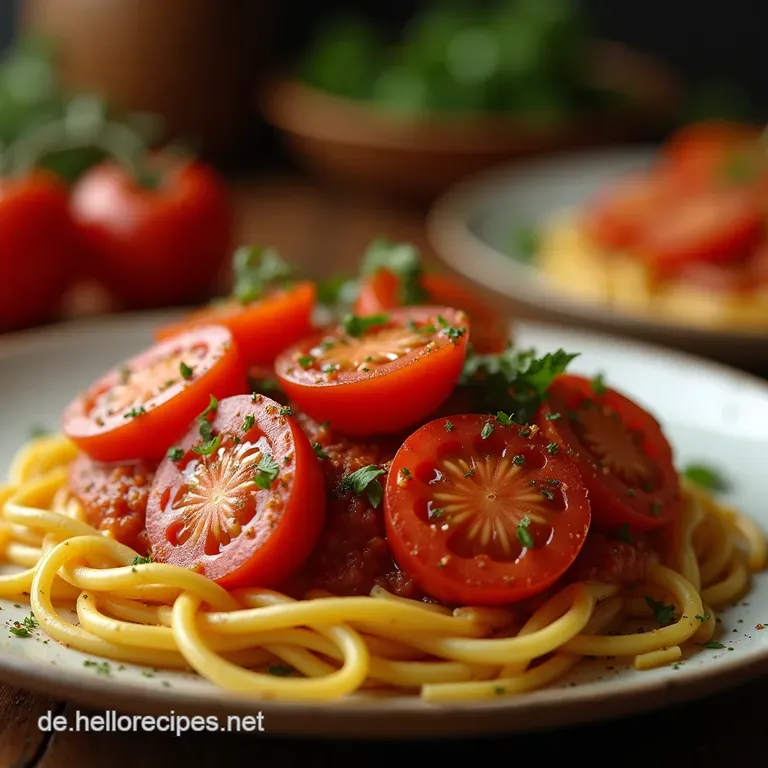 La Nonnas Geheimnis Rustikale Tomatensauce Intensiver Geschmack durch ganze frische Tomaten presentation