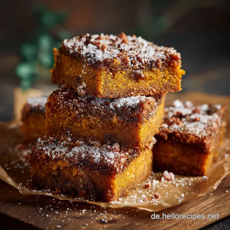 KürbisBlondies Das saftigste Blondie Rezept mit Ahornsirup und Gewürzen
