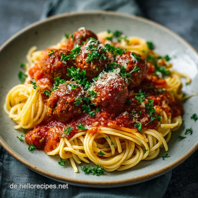 Mamas Geheimnis Die Ultimativen Spaghetti Mit Hackb&auml;llchen Polpette presentation