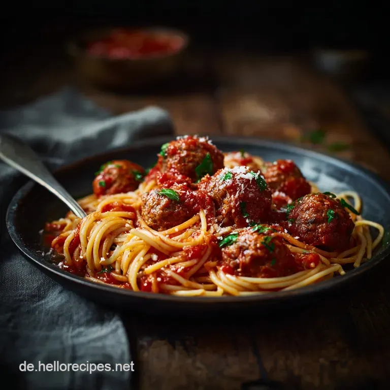Mamas Geheimnis Die ultimativen Spaghetti mit Hackb&auml;llchen Polpette