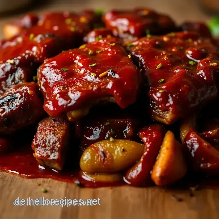 Saftige Spareribs mit köstlicher Honig-BBQ-Glasur presentation