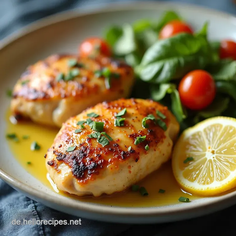 Saftige ZitronenJoghurtHähnchenschenkel Zartes Fleisch dank JoghurtTrick