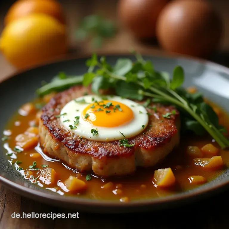 Der Perfekte Falsche Hase Saftiger Hackbraten mit EiKern und herzhafter Kruste presentation