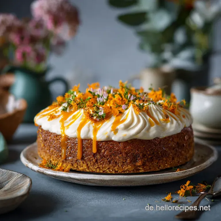 Saftiger K&uuml;rbiskuchen: Der goldene Herbstbote mit cremigem Frischk&auml;se-Topping