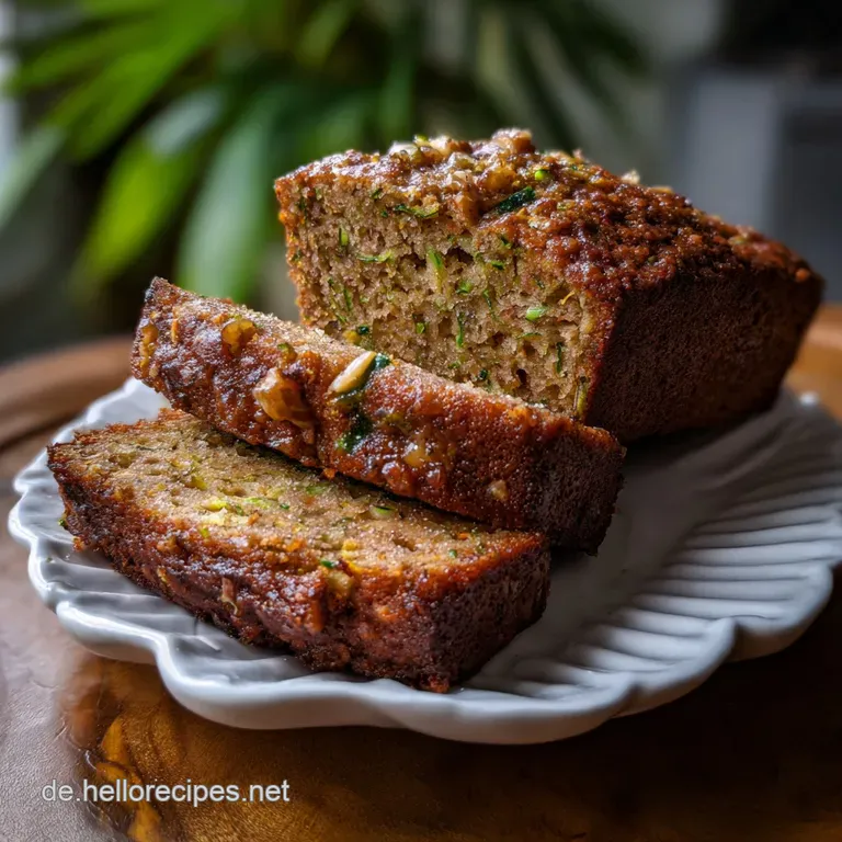 Zucchinikuchen in Kastenform Saftig Nussig Super: Nussig & Feucht presentation