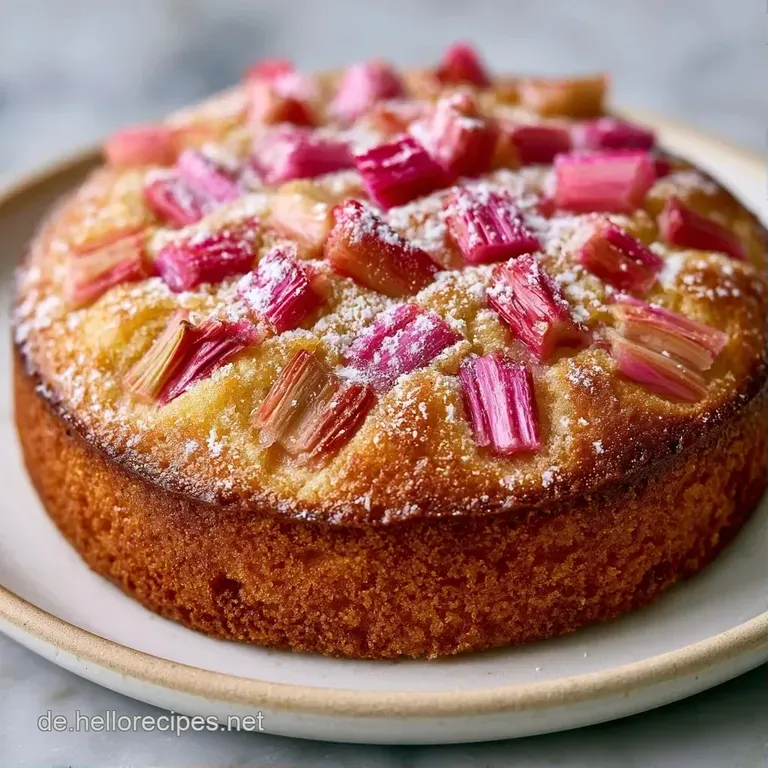 Ein St&uuml;ck lockerer Kuchen auf einer wei&szlig;en Porzellanplatte, garniert mit frischen Beeren und einer Prise Puderzucker.
