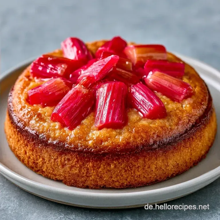 Schneller Rhabarberkuchen vom Blech