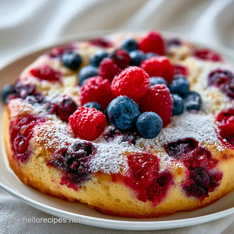 Schneller Kuchen: Saftiger Quark-Beeren-Genuss