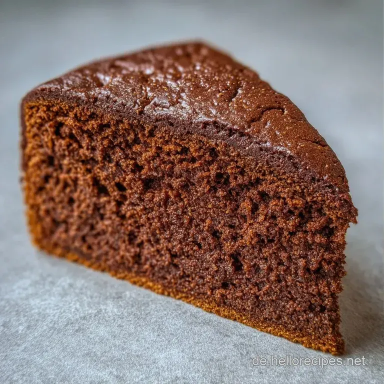 Mehrere quadratische, dunkle Kuchenst&uuml;cke auf einer wei&szlig;en Keramikplatte, flankiert von frischen, roten Beeren.
