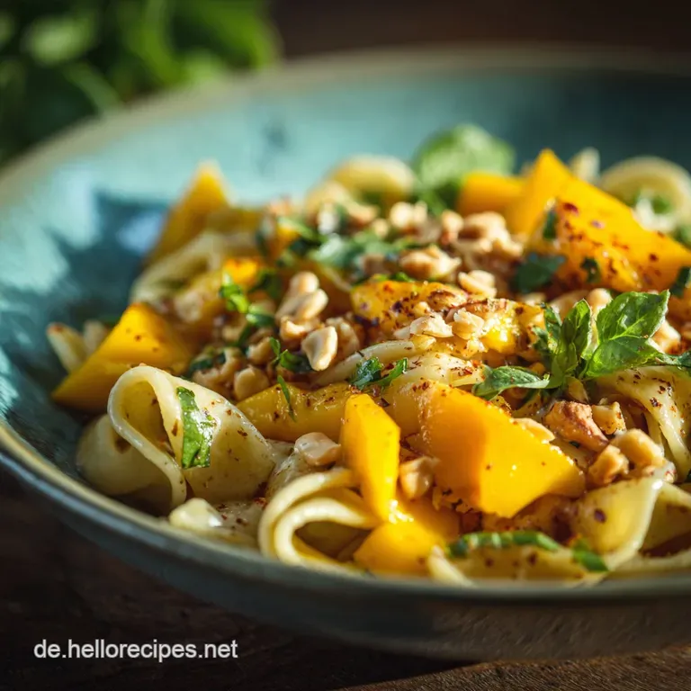 Mango Erdnuss Pasta Der exotische FeierabendFlirt mit Suchtpotenzial